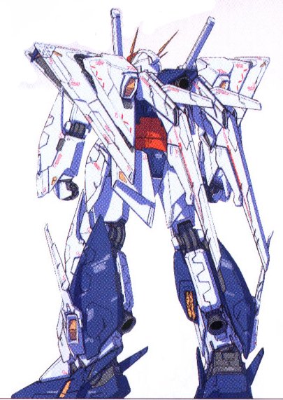 RX-105Ξ高达-背面视图