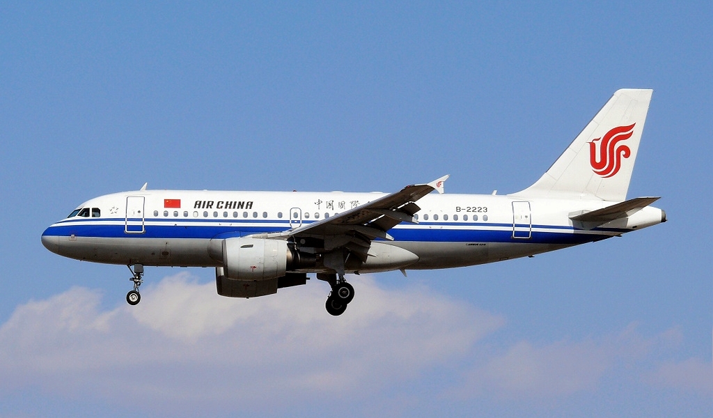 国航的A319 国航的A319