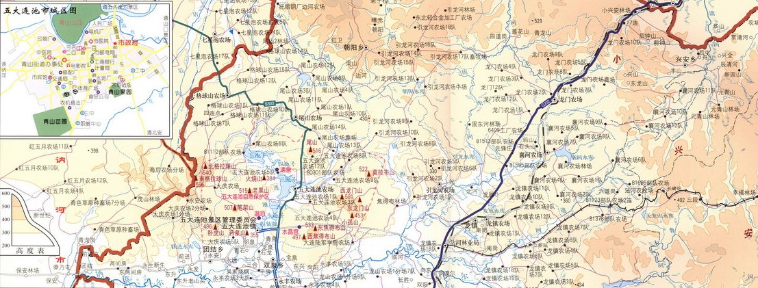 五大连池地理位置图 五大连池地理位置图