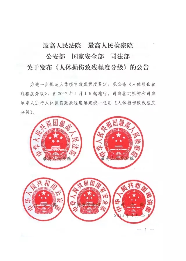 人体损伤致残程度分级 人体损伤致残程度分级