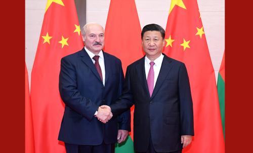 卢卡申科与习近平 卢卡申科与习近平