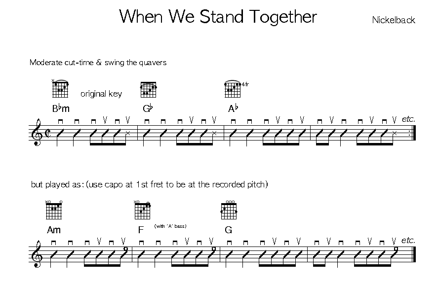 When We Stand Together 吉他谱