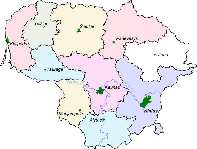 立陶宛地图