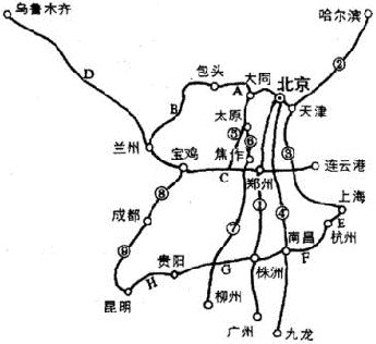 京九铁路是中国五纵三横干线铁路之一 京九铁路是中国五纵三横干线铁路之一