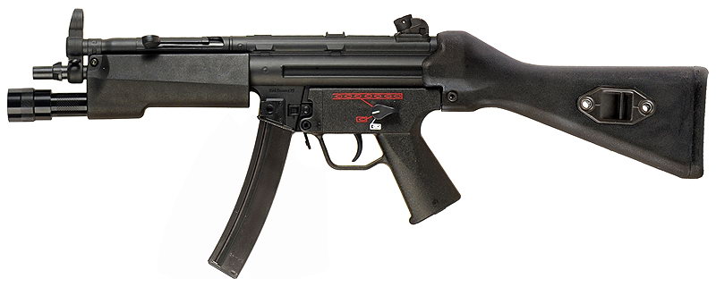 安装休费尔628战术灯护木以及战术灯的MP5A2 安装休费尔628战术灯护木以及战术灯的MP5A2