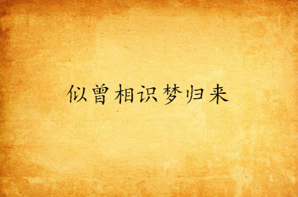 似曾相识梦归来