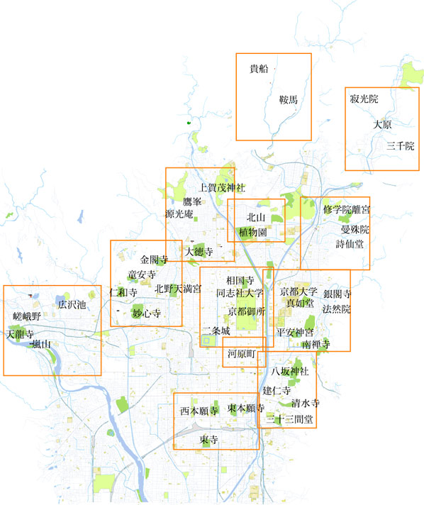 京都府观光地图 京都府观光地图