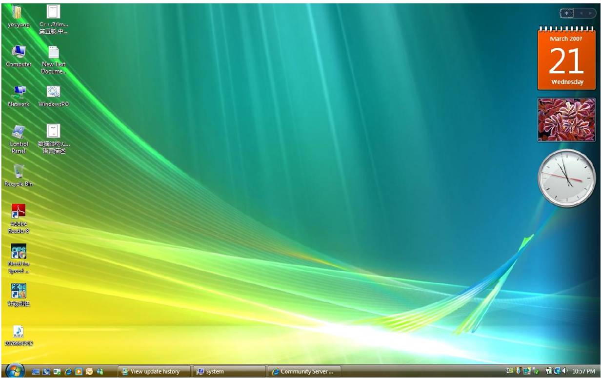 Windows Vista Ultimate 桌面