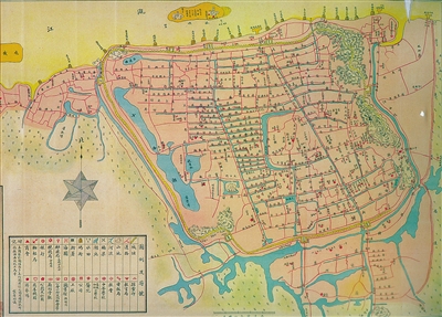 1933年印行的《永嘉县城区全图》 1933年印行的《永嘉县城区全图》