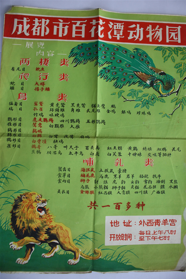 原百花滩动物园海报