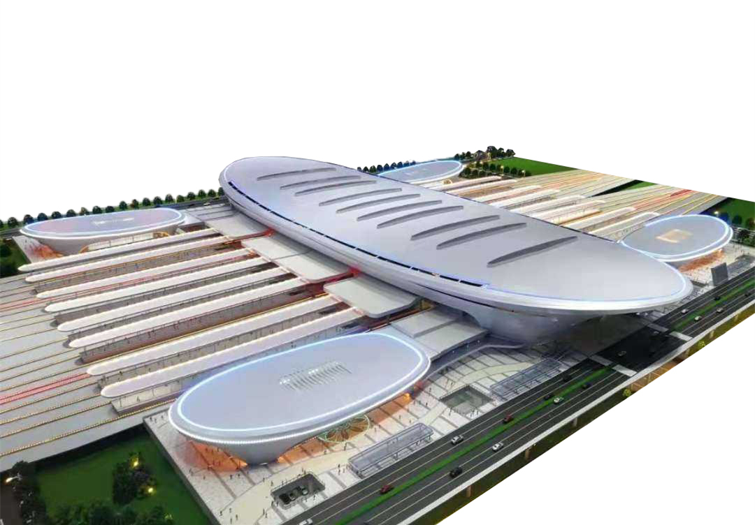 临沂北站模型图 临沂北站模型图