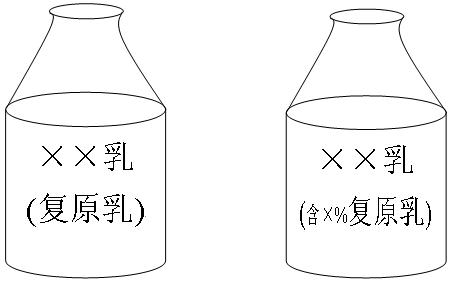 复原乳标识 复原乳标识