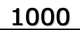 数字1000