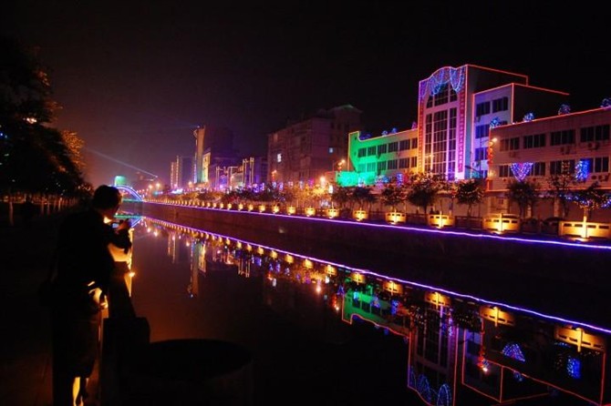 县城 夜景 县城 夜景