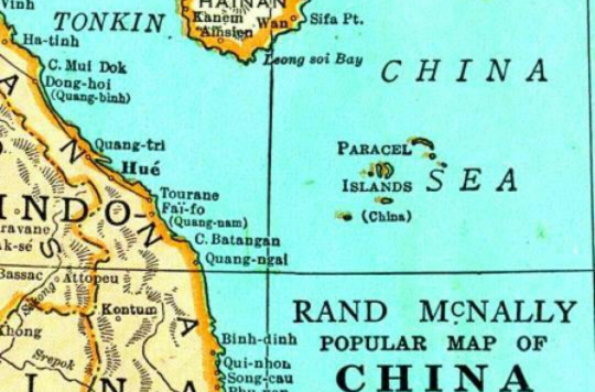 中国、法属印度、暹罗、及韩国的大众地图