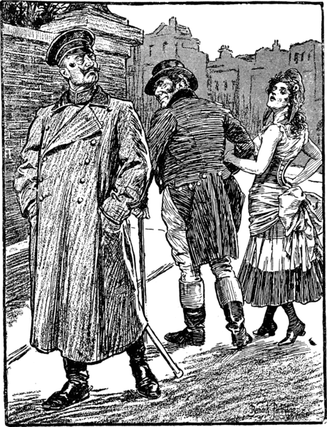 一幅作于1904年，反映英法协约的德国漫画