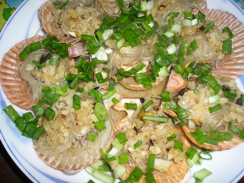 蒜蓉冬粉蒸扇贝