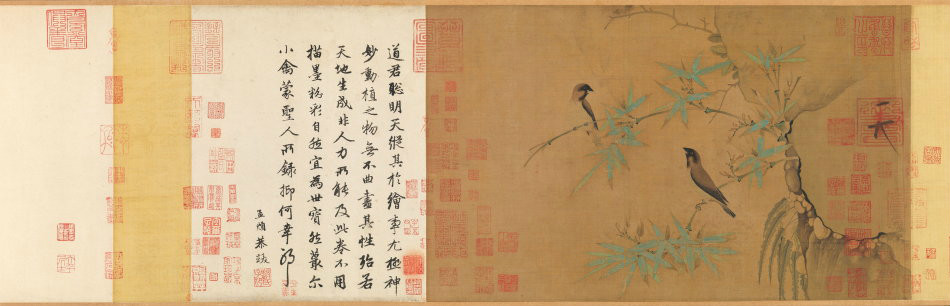 宋徽宗《竹禽图》