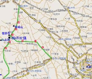 崇州市街子镇地图 崇州市街子镇地图