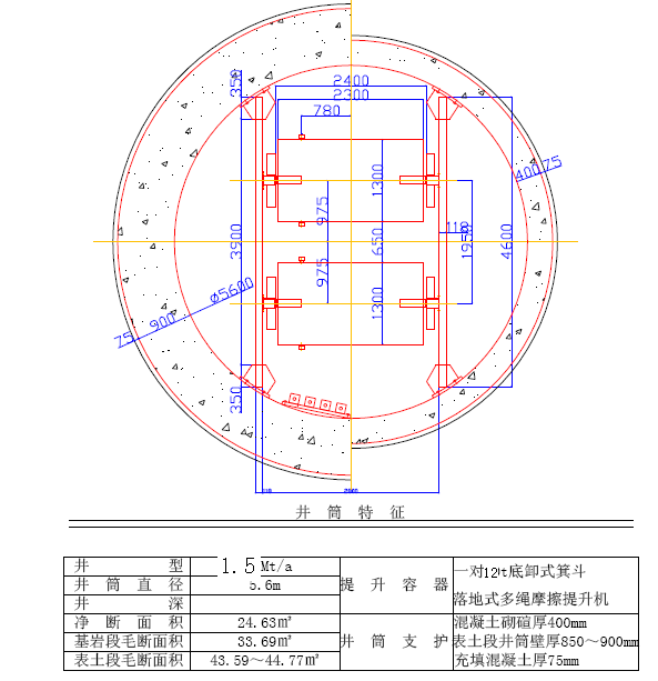 井筒布置 井筒布置