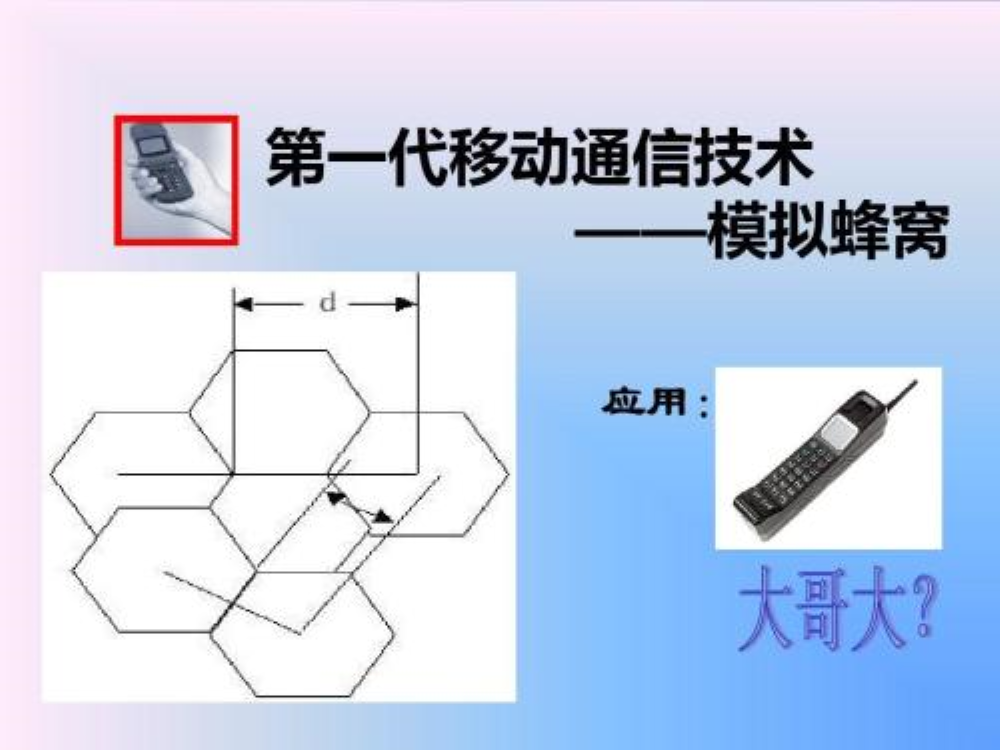 第一代移动通信系统 第一代移动通信系统