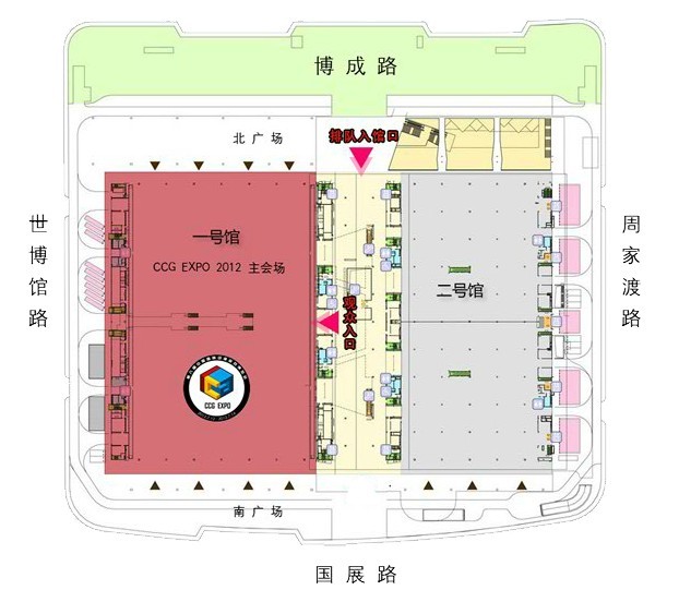 第八届中国国际动漫游戏博览会平面图 第八届中国国际动漫游戏博览会平面图