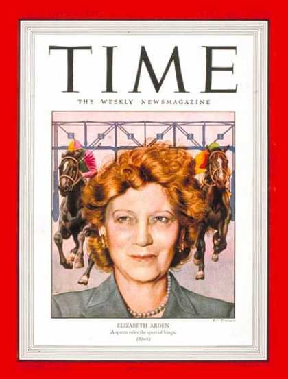 1946年5月6日时代周刊封面上的雅顿夫人 1946年5月6日时代周刊封面上的雅顿夫人