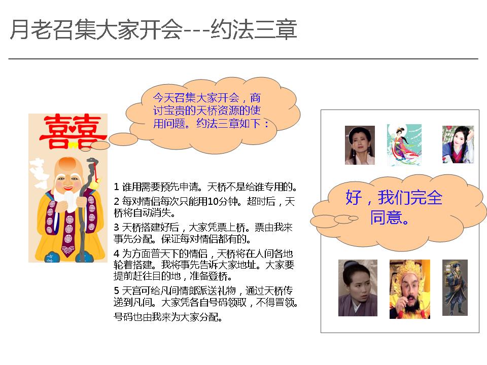 鹊桥相会之约法三章 鹊桥相会之约法三章