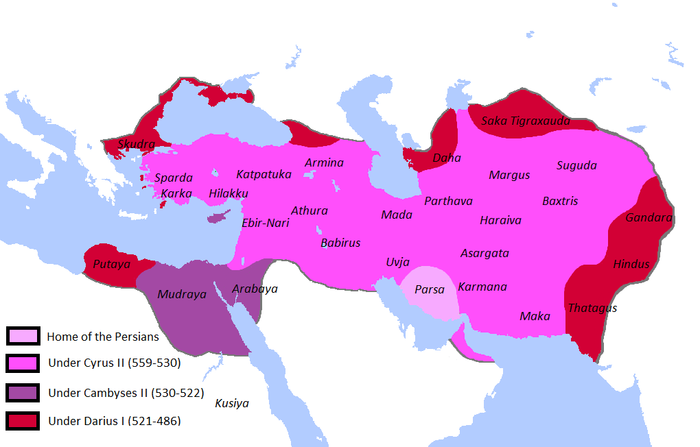 古波斯帝国版图 古波斯帝国版图