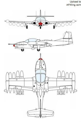 A-37B 三视图 A-37B 三视图