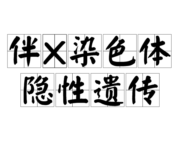 伴X染色体隐性遗传