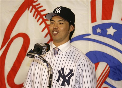 2007年1月9日井川庆加盟纽约扬基队 2007年1月9日井川庆加盟纽约扬基队