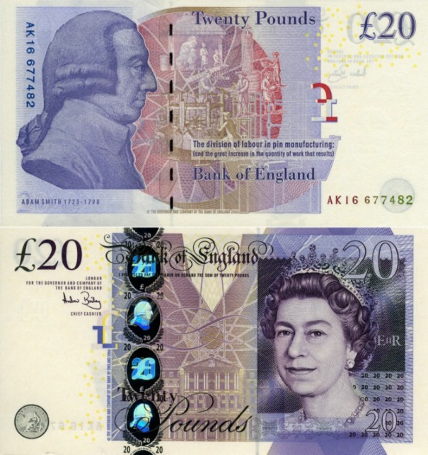 英镑上的亚当·斯密 英镑上的亚当·斯密