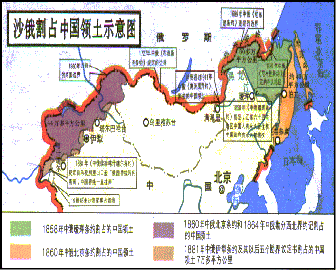 俄国在第二次鸦片战争中掠夺中国北方国土