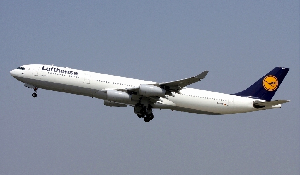 汉莎航空的空中客车A340-300 汉莎航空的空中客车A340-300