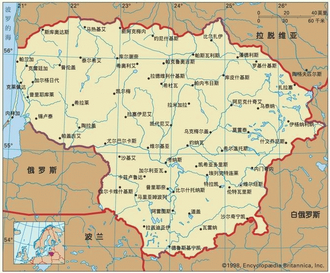 立陶宛地图