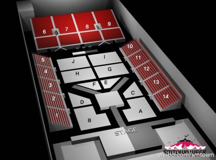 演唱会座点阵图 演唱会座点阵图