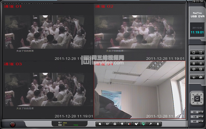 USB四路视频实时採集软体 USB四路视频实时採集软体