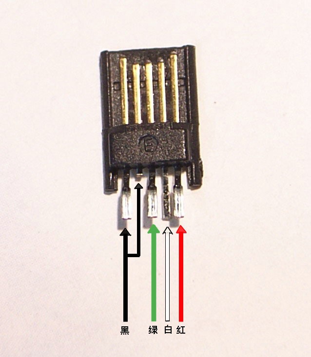 micro USB 端接线定义