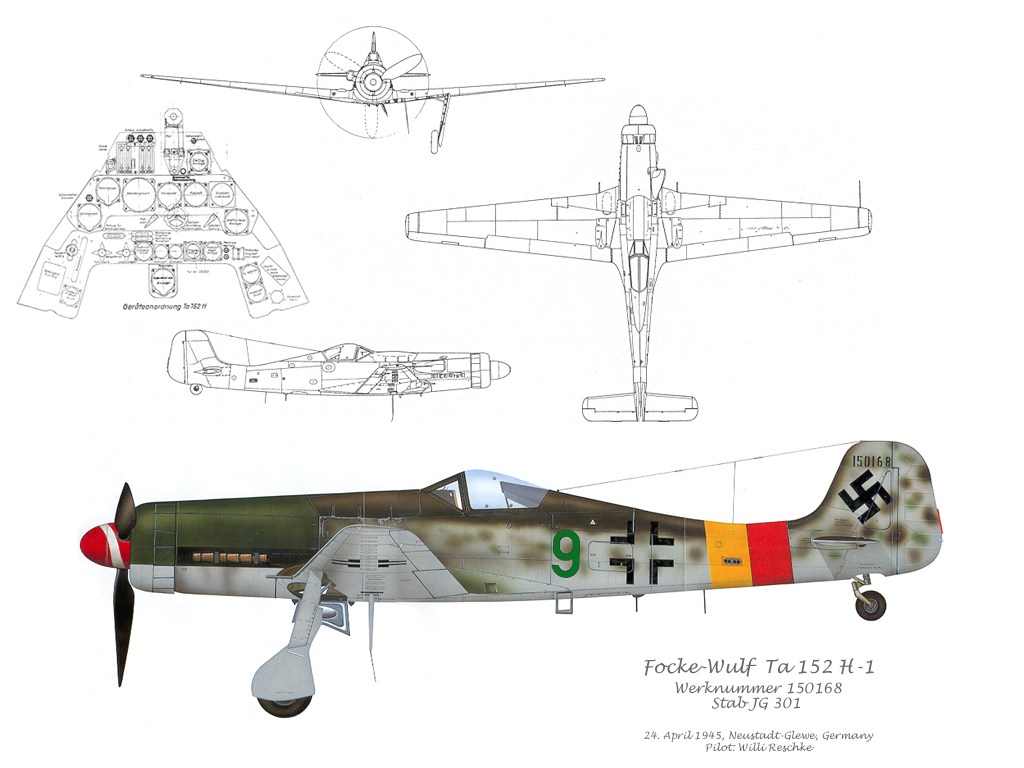 Ta-152三视图 Ta-152三视图