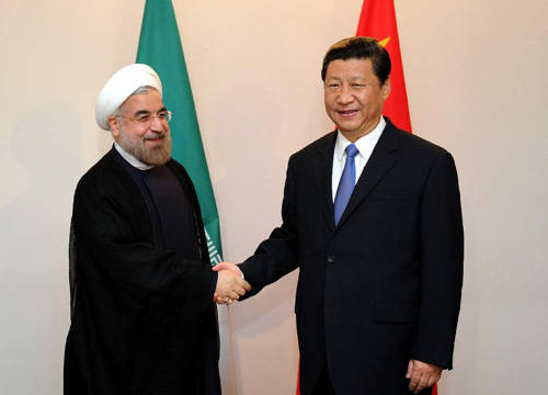 习近平会见鲁哈尼 习近平会见鲁哈尼