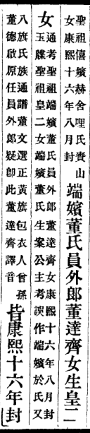 《清列朝后妃传稿》端嫔记载 《清列朝后妃传稿》端嫔记载