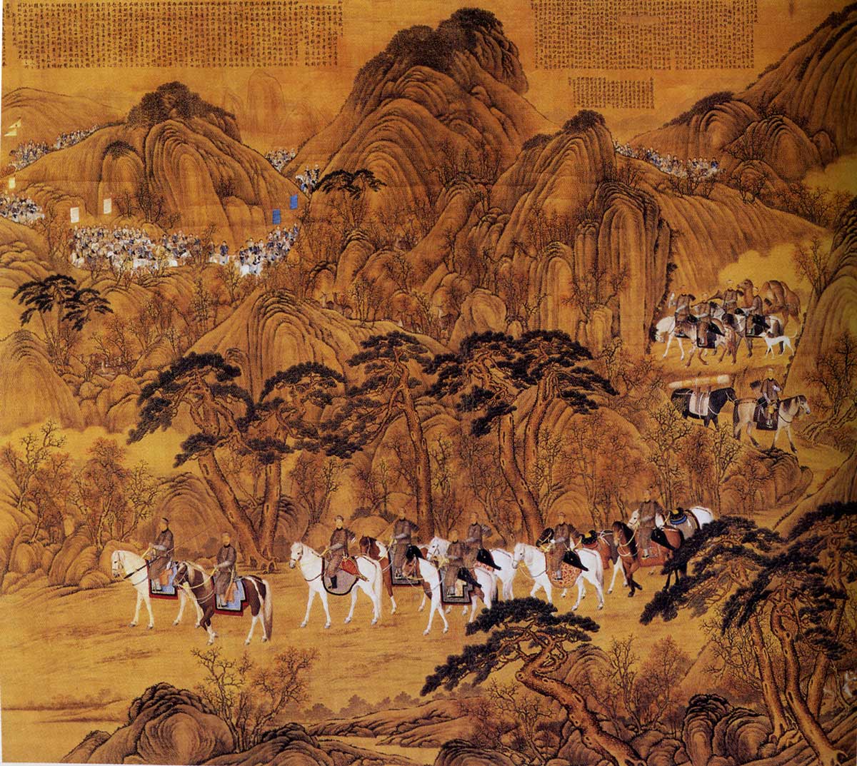 郎世宁弘曆哨鹿图