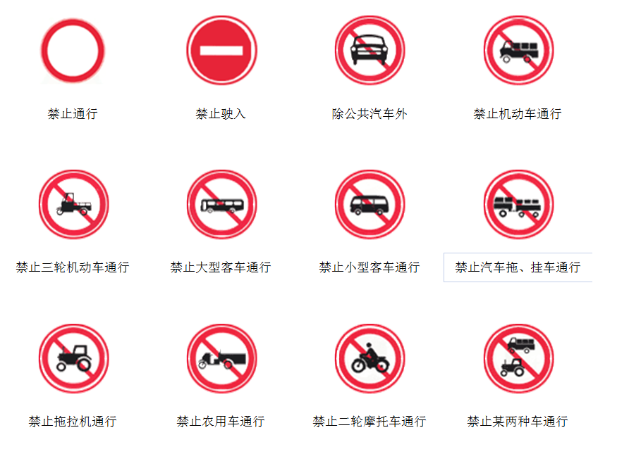 禁令标誌-1 禁令标誌-1
