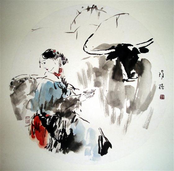 隋强人物画 隋强人物画