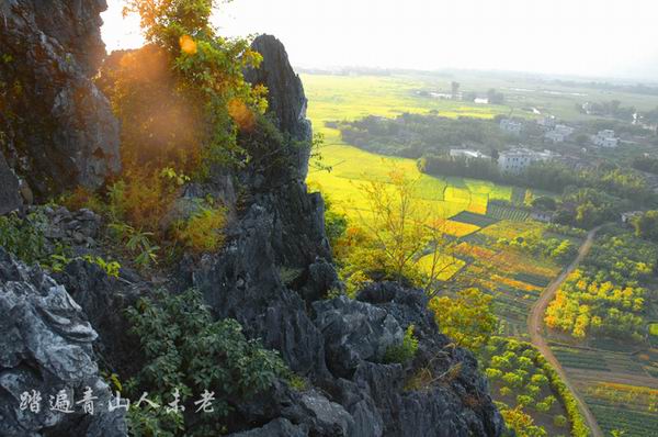 平南八景之首思回石山 平南八景之首思回石山