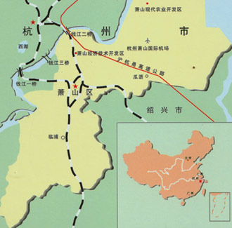 萧山区行政区划图