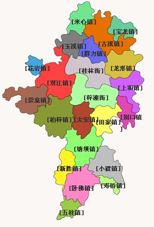 潼南区行政区划图 潼南区行政区划图