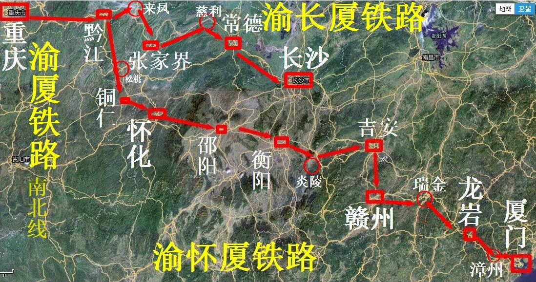 株洲市至赣州市的走向 待定