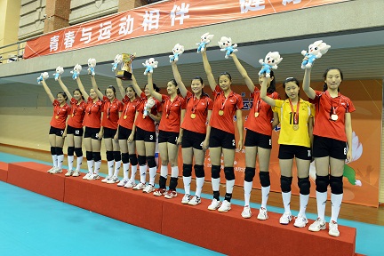 江苏女排获得冠军